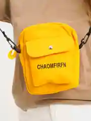 Желтый сумка через плечо, женская
