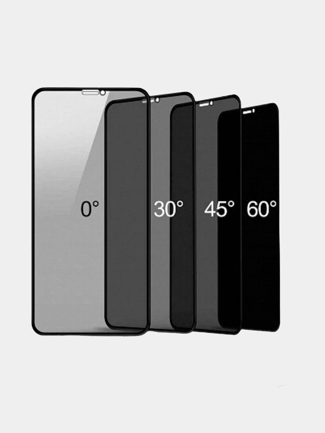Защитное стекло АНТИШПИОН на iPhone 13/ 7/8/SE2020 7+/8+ 11/XR 12/12PRO 11PRO MAX/ XS MAX