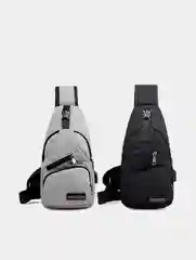 Мужская сумка через плечо, молодежная, подростковая, USB-кабель, 3 цвета