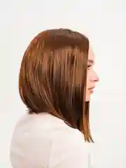 Терракотовый парик удлиненный боб