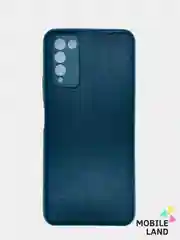 Зеленый чехол Honor 10X Lite силиконовый, имитация кожи