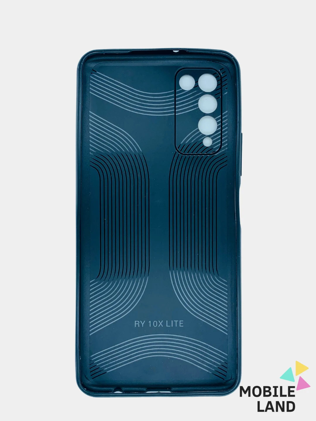 Зеленый чехол Honor 10X Lite силиконовый, имитация кожи