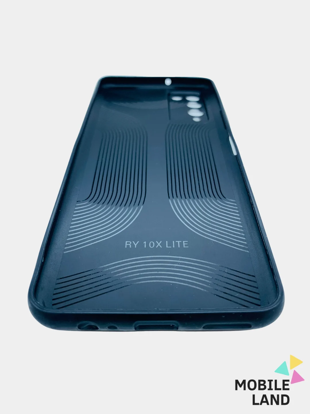Зеленый чехол Honor 10X Lite силиконовый, имитация кожи