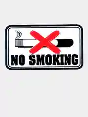 Наклейка No Smoking (7х5см) наружная