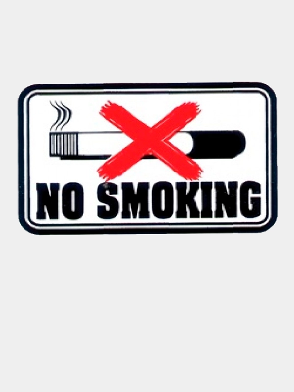 Наклейка No Smoking (7х5см) наружная