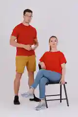 Мужская футболка, 100% хлопок, 9 расцветок