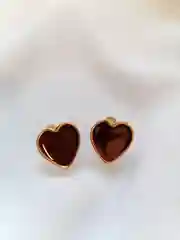 Серьги гвоздики-сердце