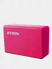 Блок для йоги Atemi, 225х145х75 мм, розовый