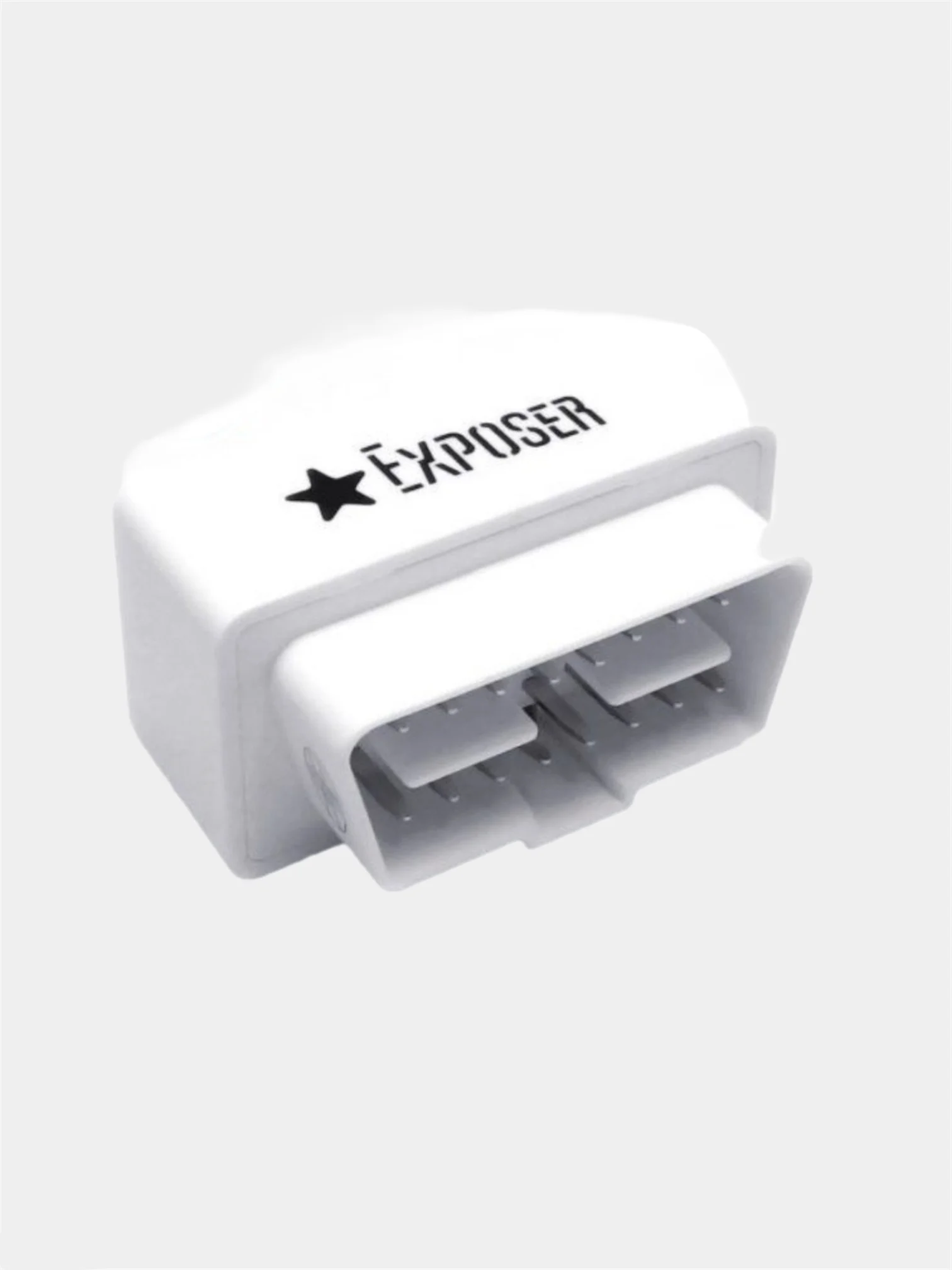 Белый диагностический сканер ELM327 Bluetooth Exposer v1.5 автосканер с поддержкой Android и iOS