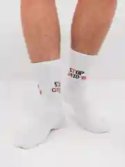 Носки с принтом "Stop Covid-19"