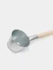 Ковш оцинкованный 0,5 л., / Ковш для бани, деревянная ручка