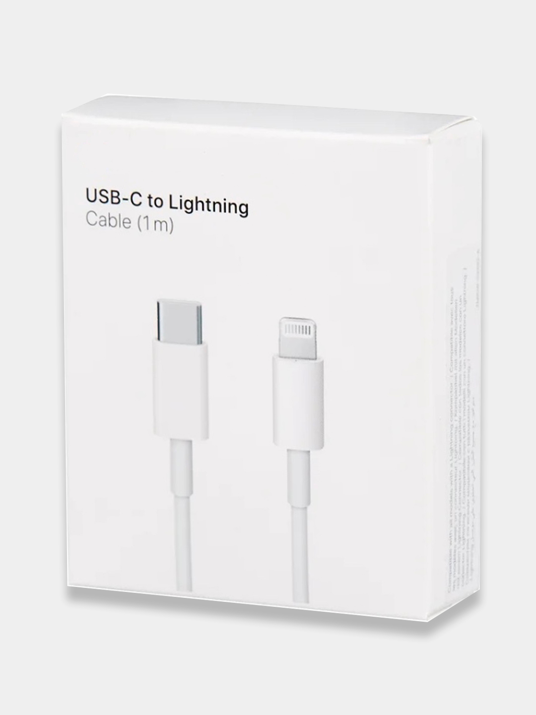 Кабель USB Type-C - Lightning 1м для iPhone, iPad (тайп си лайтнинг айфон,  айпад) белый купить по цене 385 ₽ в интернет-магазине KazanExpress