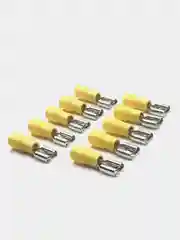 Наконечник ножевой изолированный 6.3 мм 4-6 мм2 желтый (10 шт)