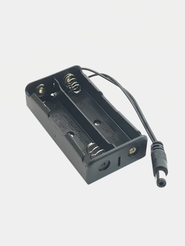 Батарейный отсек 18650x2 co штекером DC 5.5x2.1 держатель для 2-х аккумуляторов 18650