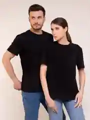 Черный футболка мужская женская Premium 18 цветов