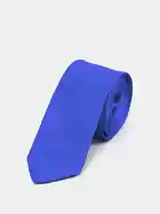 Синий галстук однотонный