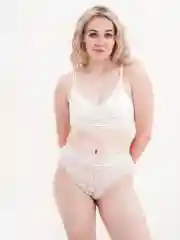Белый комплект белья