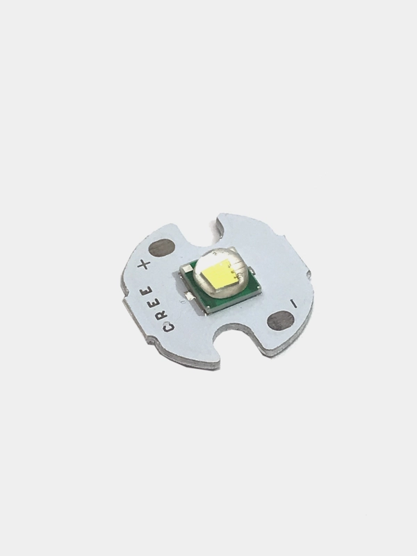 Светодиод мощ  10W CREE XM-L T6 U2 3-3.6V 3A  на радиаторе 16мм