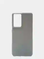Серый чехол накладка для Samsung Galaxy S21 Ultra силиконовый матовый