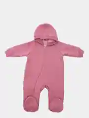 Коралловый комбинезон детский для новорожденных, футер с начесом, нательный с капюшоном