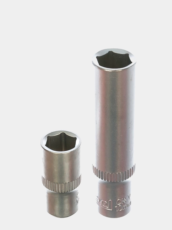 Головка торцевая шестигранная 1/4" AV Steel (стандартная и удлинненая) 4-14мм