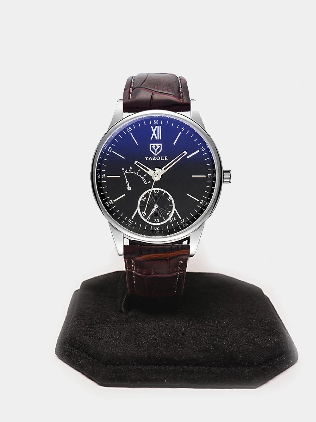 Серый меланж мужские часы Yazole 314