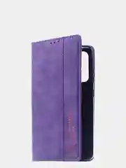 Фиолетовый чехол-книжка для Samsung A52 из нубука Super Creative
