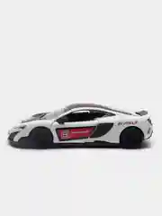 Белый mclaren 675LT with printing KINSMART KT5392DF