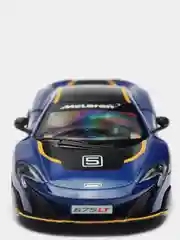 Белый mclaren 675LT with printing KINSMART KT5392DF