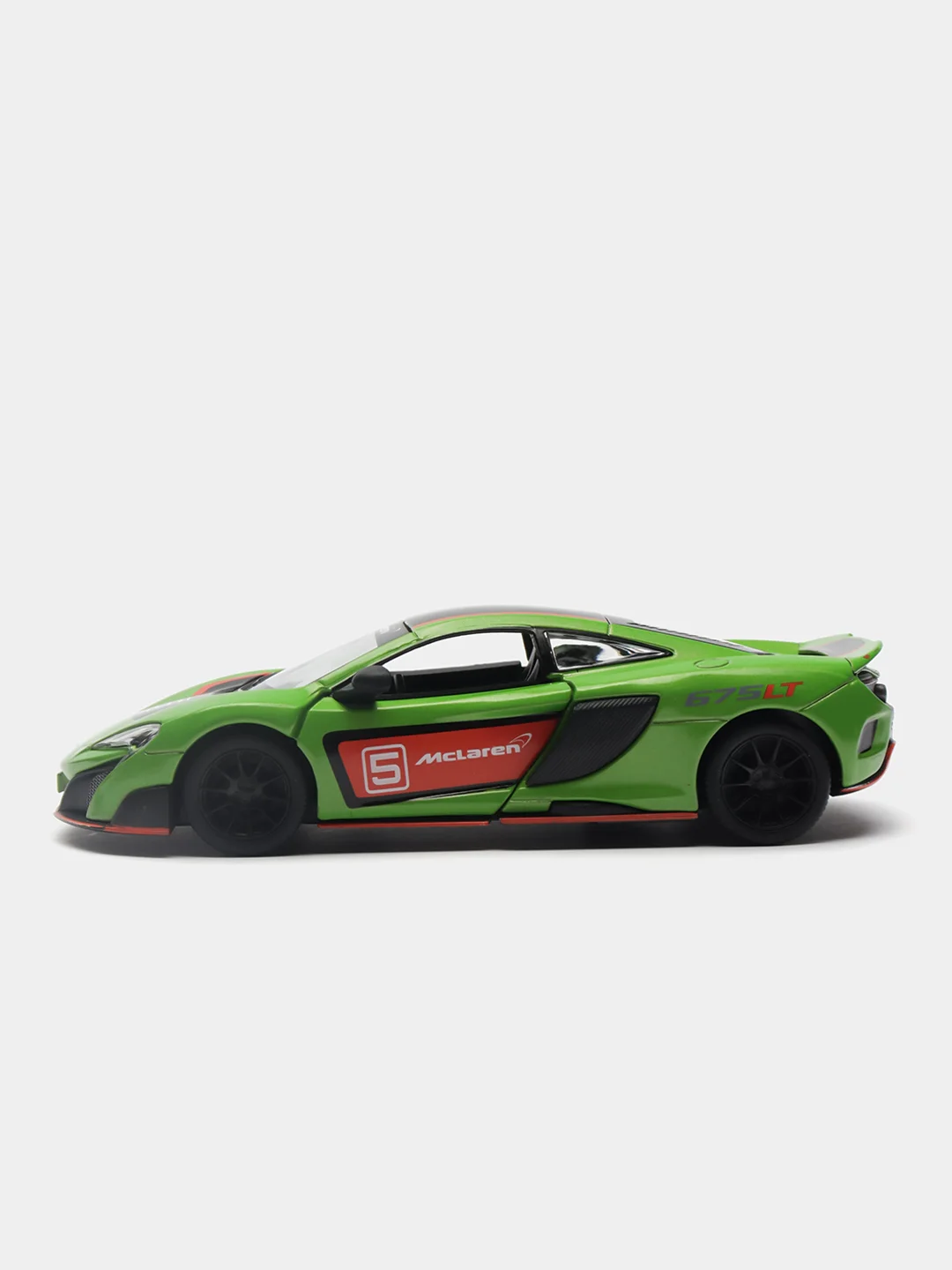 Белый mclaren 675LT with printing KINSMART KT5392DF