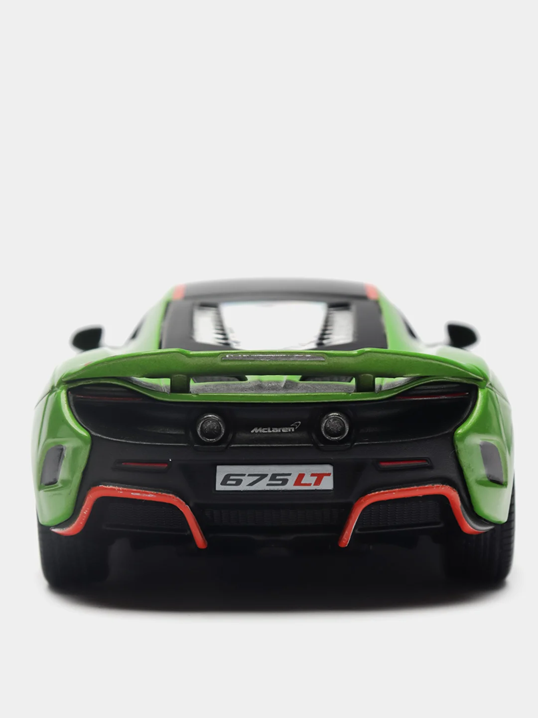 Белый mclaren 675LT with printing KINSMART KT5392DF