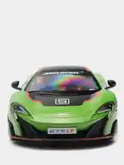 Белый mclaren 675LT with printing KINSMART KT5392DF