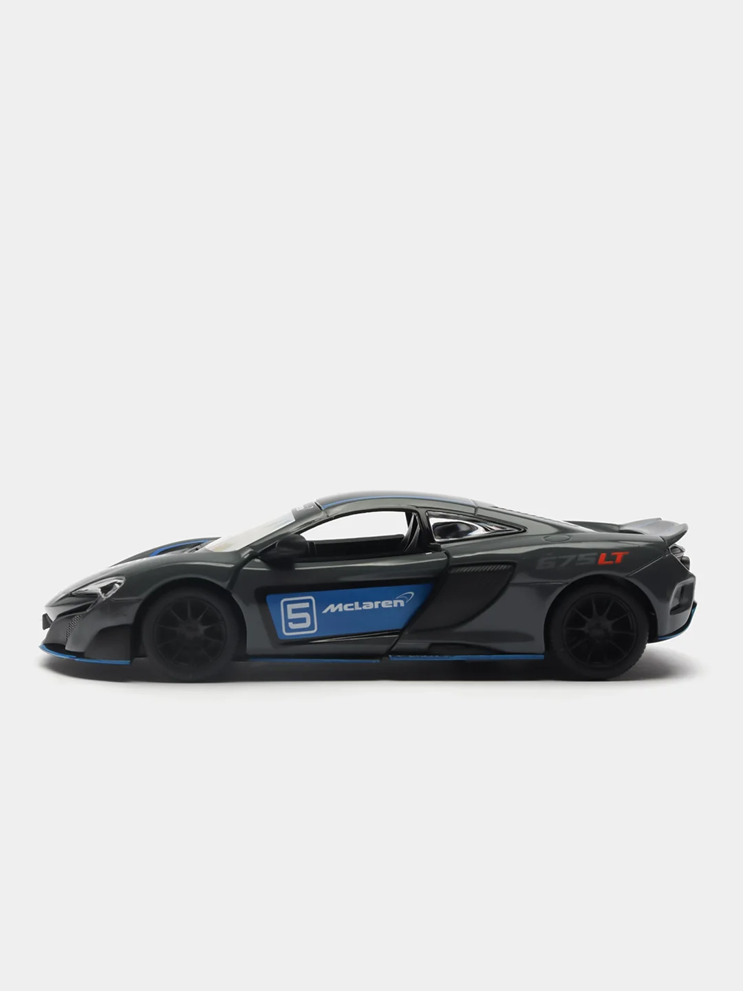 Белый mclaren 675LT with printing KINSMART KT5392DF