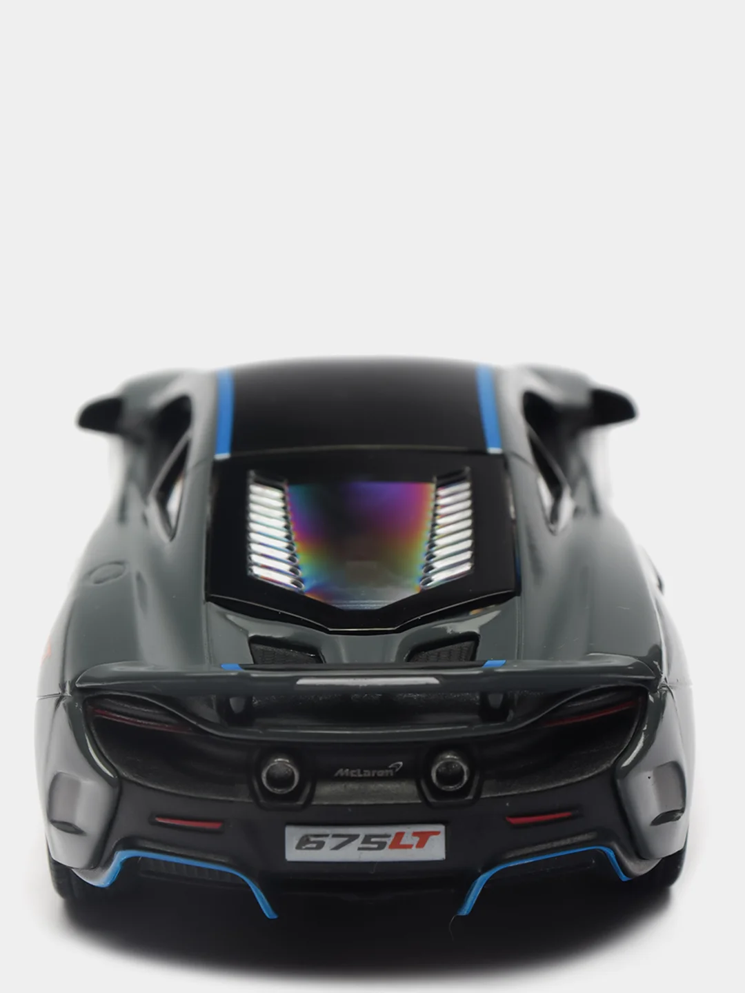 Белый mclaren 675LT with printing KINSMART KT5392DF