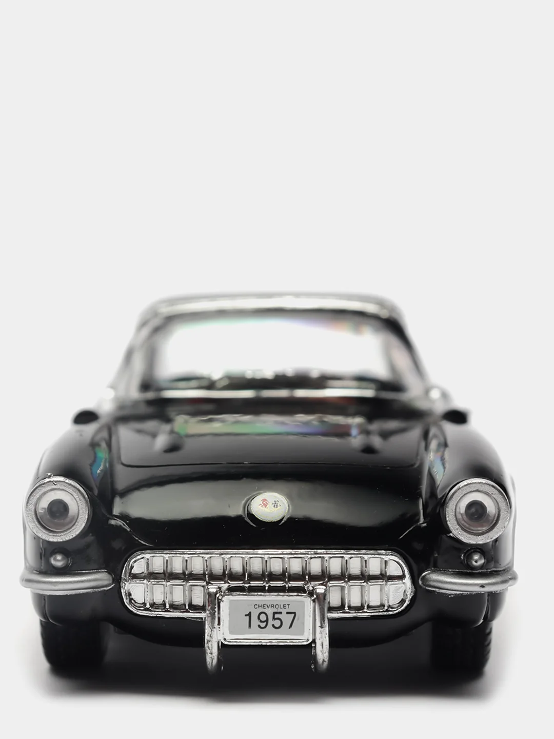 Белый металлическая машинка 1:34 Chevrolet Corvette 1957 KT5316D