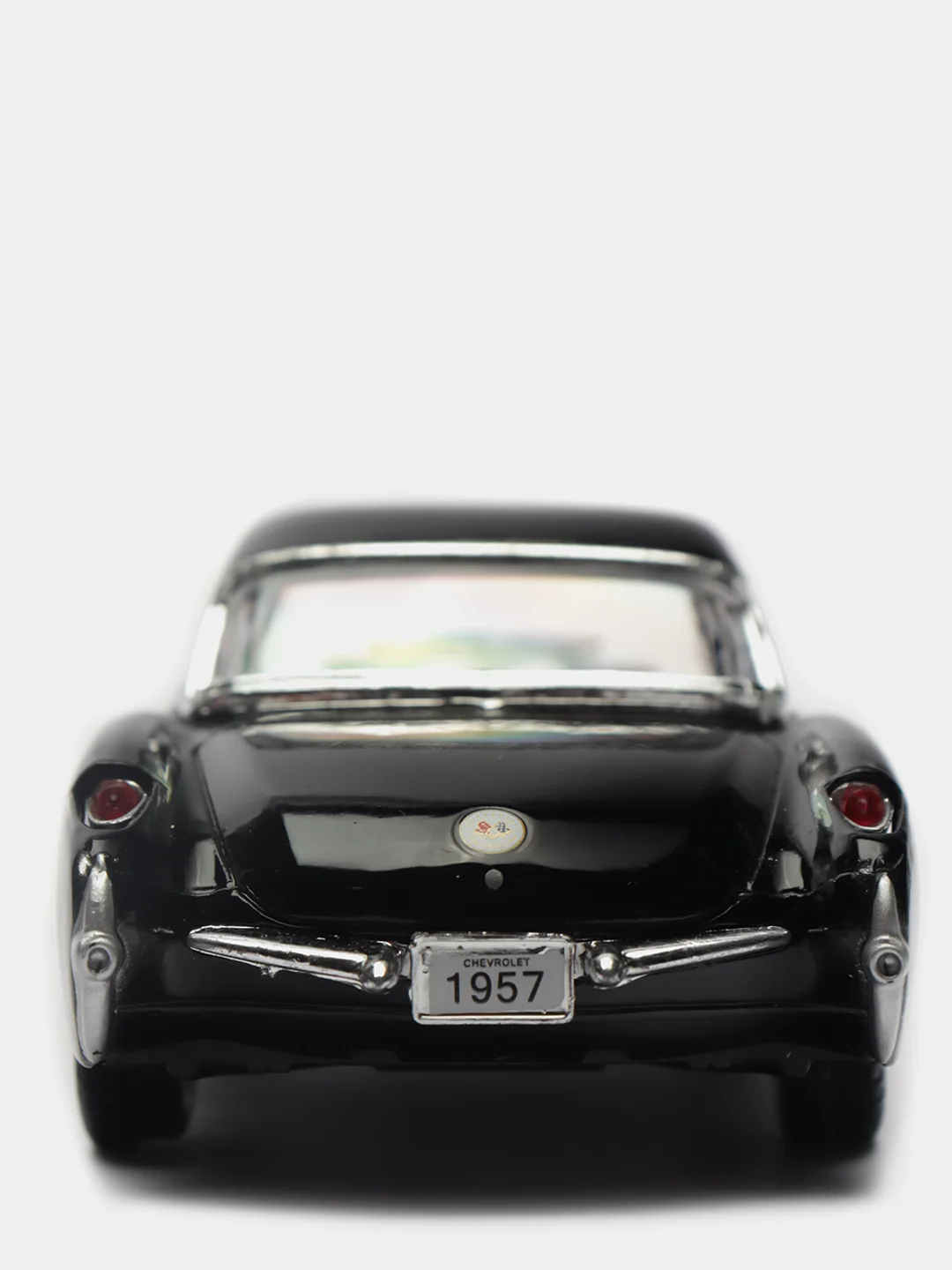 Белый металлическая машинка 1:34 Chevrolet Corvette 1957 KT5316D