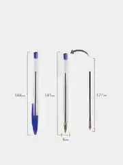 Ручка шариковая ATTOMEX 0.5 мм синяя 1, 3, 5 шт