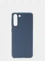 Темно-синий чехол для Samsung S21 силиконовый матовый