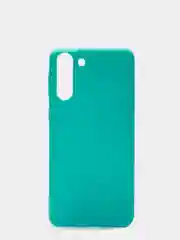 Бирюзовый чехол для Samsung S21 Plus силиконовый матовый