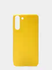 Желтый чехол для Samsung S21 Plus силиконовый матовый