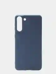 Темно-синий чехол для Samsung S21 Plus силиконовый матовый
