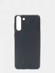 Черный чехол для Samsung S21 Plus силиконовый матовый