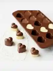 Формочка силикон "Сердца" для шоколада, льда и др. 15 ячеек