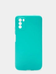Чехол накладка для Xiaomi Poco M3 силиконовый матовый однотонный