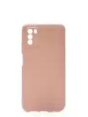 Бежевый чехол накладка для Xiaomi Poco M3 силиконовый матовый однотонный