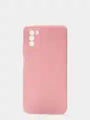 Розовый чехол накладка для Xiaomi Poco M3 силиконовый матовый однотонный
