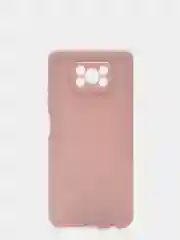 Бежевый чехол накладка для Xiaomi Poco X3 силиконовый матовый однотонный