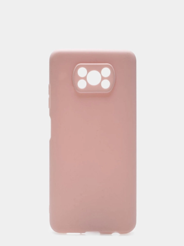 Чехол накладка для Xiaomi Poco X3 силиконовый матовый однотонный