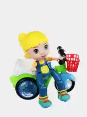 Игрушка в виде велосипеда с трюками, движение, свет, звук 19х12см