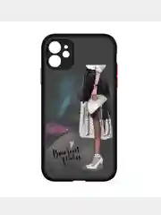 Черный чехол для iPhone 7/8/SE,XR,XS Max,11 Pro Max,12, 12 Pro Max с бортиками и с защитой камеры
